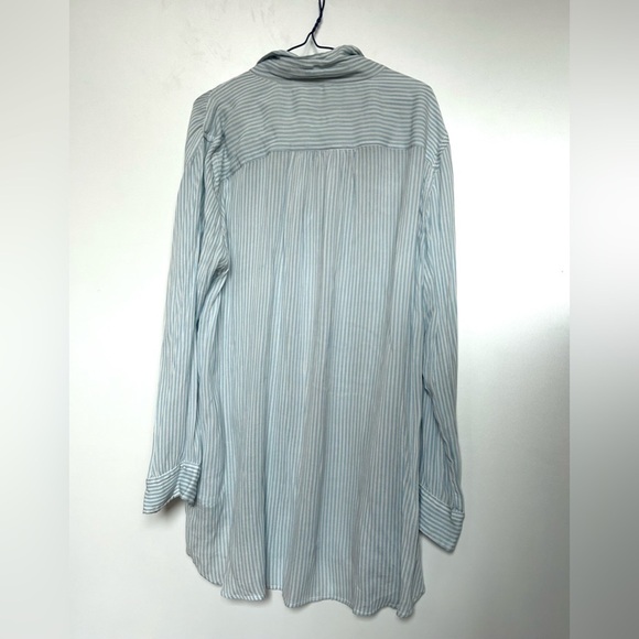 Free People FP ONE Waverley Stripe Tunic stripe blue white size medium - Picture 5 of 14